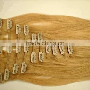 100% Silky Straight Clip in Hair Extensions for Black WOMEN thumbnail-3