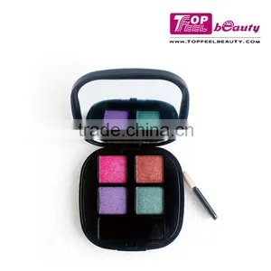 4 Color Makeup Eyeshadow Palette With Mirror thumbnail-1