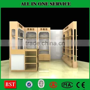 Wooden Display Cabinet for Fashion Shoe Store thumbnail-1