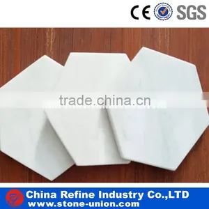 White Marble Wine and Food Serving Dinner Plates Natural Stone Tea Tray thumbnail-5