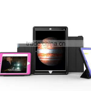 Fashion Design Folding Leather Wake Sleep Function Flip Leather Full Cover Protective Case For IPad Pro TB-0279 thumbnail-3