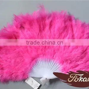 Handmade Craft Large Turkey Feather Hand Fan thumbnail-1