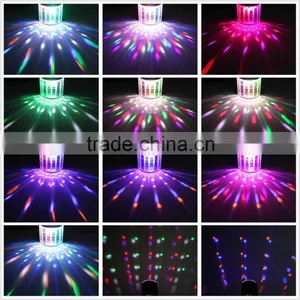 DJ Lights, DMX Sound Music Control 18W RGB LED Strobe Effect Stage Lighting for Club Disco Party Show (Black) thumbnail-6