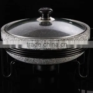 Granite Stone Steam Cooker Pot With Frame Cookware Pan thumbnail-1
