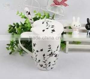 High-grade Romantic Colourful Handpaingting Ceramic Porcelain Tea Cup With Beautiful Design thumbnail-1