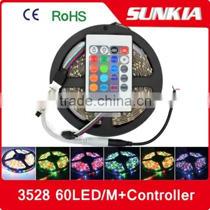 LED 12V Strip Light SMD 3528 300 Leds Flexible Lamp RGB rf Controller Led Strip thumbnail-1