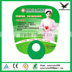 O Handle Print Promtional Plastic Fan (directly From Factory) thumbnail-1