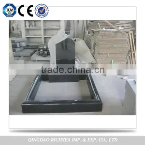 Quality Assurance for European Market Competitive Black Granite Tombstone Headstone and Monument thumbnail-1
