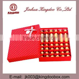 Jinhua Supplier Rectangular Handmade Paper Chocolate Gift Box With Ribbon thumbnail-1