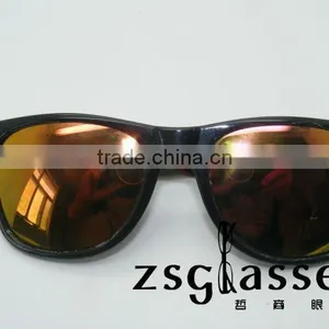 Fashion Cheap Promotion Sunglasses/ Factory Design Full Color Mirror Glasses Printing Logo/spectacles/transparent Lens Glass thumbnail-1
