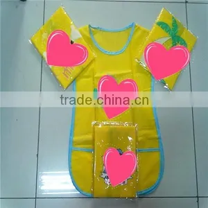Washable Eco-friendly Print Logo on Child/baby Plastic PVC/PEVA Apron for Dinner thumbnail-1