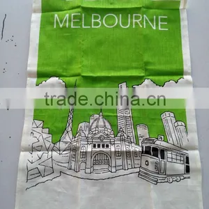 Kitchen Linen Tea Towel for Promotion and Giftkitchen Printed Tea Towel for Home Decoration Grenada Design thumbnail-6