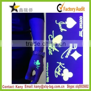 2015 Fluorescent Tattoo Ink Glow in the Dark Body Tattoo Sticker thumbnail-1