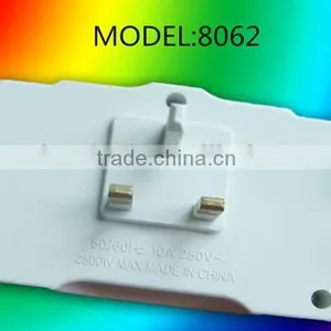 3 Socket Adapter Plug Outlet Single-Tap Wall Tap Electrical Multi Use Home Organization Office thumbnail-3