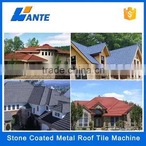 High Quality Aluminum Zinc Plate Colorful Stone Coated Metal Roof Tile Machine, Heat Resistant Roof Material Quality Choice thumbnail-6
