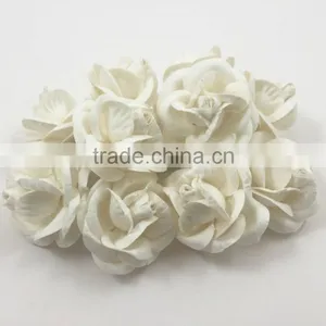 WHITE, Large Handmade Mulberry Paper Flower, Wedding Party, Scrap-booking Crafts R60 thumbnail-2