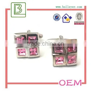 Men Fashion Rhinestone Diamond Cufflinks for Men thumbnail-1
