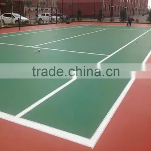 SI PU Sports Flooring for Badminton Court, Tennis Court, Basketball Court thumbnail-6