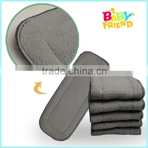 High Quality Absorbent Bamboo Charcoal Microfiber Insert Washable Charcoal Bamboo Nappy Insert 5 Layers Quality Choice thumbnail-3