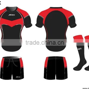 Custom 100% Polyester Sublimation Best Quality Rugby Jersey thumbnail-3