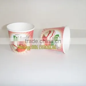 180ml Paper Ice Cream/dessert/Yogurt Container, Cup With Flat Lid,Spoon,Wooden Stick thumbnail-5