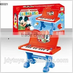 Hot Selling Cartoon Electronic Organ Toy With Stand,Musical Instrument Plastic Electron Piano Toy Musical Toy for Kids thumbnail-1