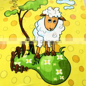 100% Polyester Coral Fleece Blanket Custom Marking Printed Blanket thumbnail-3
