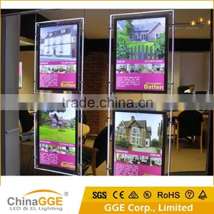 Real Estate Agency Advertising LED Sign Double Sided Window Hanging Crystal Real Estate Light Sign thumbnail-6