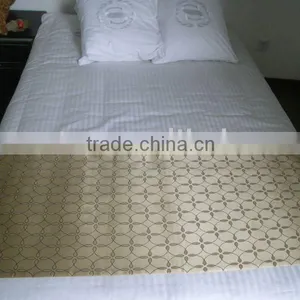 100% Polyester Hotel Bed Runner and Bed Spread thumbnail-1