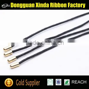 New Product Black Waxed Shoelaces, Metal Tips Waxed Shoelaces thumbnail-2