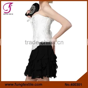 400302 Factory Directly Good Quality Satin Plus Size Sexy Corsets Bustiers Tops thumbnail-4