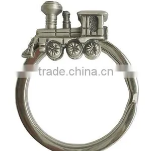 Travel Souvenir Train Big Split Ring Keychain thumbnail-1