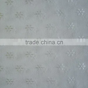 Factory New Design 87/13 Nylon Spandex Floral Patern Jacquard Mesh Fabric, Fashion Clothing Jacquard Mesh Fabric thumbnail-1