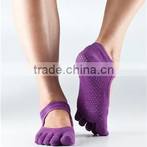 Knitting Anti-slip Five Toe Yoga Pilates Socks thumbnail-3
