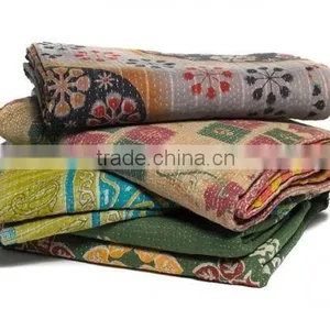 Indian Kantha Quilt Handmade Vintage Kantha Quilt Reversible Quilt Kantha Quilt Wholesale Kantha Quilt Manufacturer thumbnail-1
