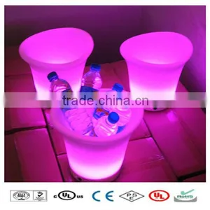 2013 New Flashing Plastic LED Acrylic Ice Bucket for Bar thumbnail-1