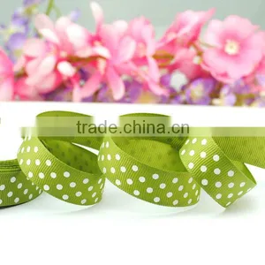 Wholesale Dots Printing Polka Dot Grosgrain Ribbon thumbnail-6