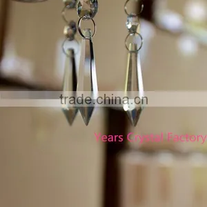 Glass Votive Candelabra Wedding Decorations Tall Crystal Candelabra Flower Arrangements Crystal Tea Light Holder thumbnail-4