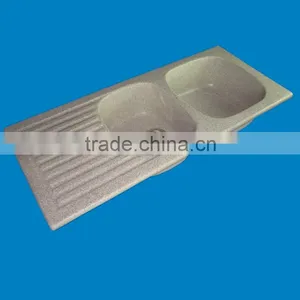 Factory Wholesale Artificial Stone Kitchen Sink / Composite Acrylic Solid Surface Kitchen Sink, ,resin Stone Sink thumbnail-4