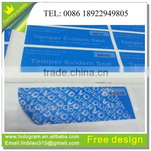 Hologram Sticker Permanent Adhesive With Void thumbnail-2