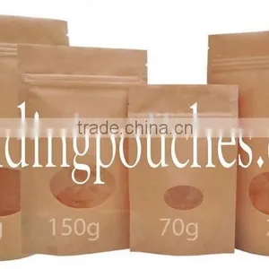 Kraft Paper Standing Pouch With Zipper thumbnail-1
