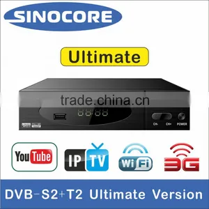 SKY MU1 DVB-S2+T2 HD RECEIVER WITH CAS/YOUTUBE/IPTV/WIFI/3G/POWERVU thumbnail-1