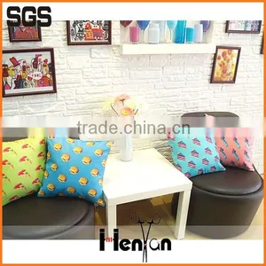 Wholesale Custom Printed Cotton&linen Sofa Air Cushion Car Seat thumbnail-3