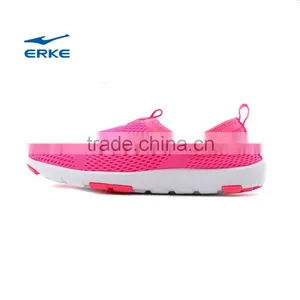ERKE Summer Womens Cream Color Casual Shoes Breathable Beach Aquatic Shoes for Girls Casual Shoes Full Mesh Upper Couple Syle thumbnail-1