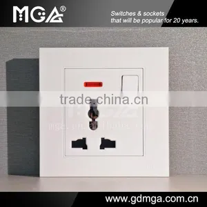 16A Universal Wall Socket With Neon / Multiple Socket / Universal Electric Socket thumbnail-1