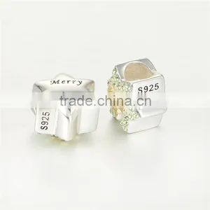 European Beads Gold Christmas Tree Diy Silver Charm For Bracelets thumbnail-3