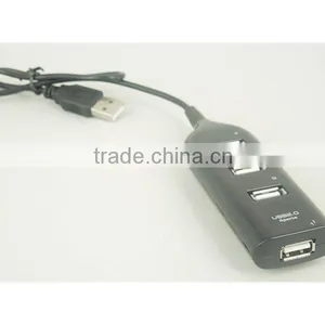 New High Speed 4-Port Splitter USB 2.0 Hub Powered Adapter For PC Laptop Notebook thumbnail-2