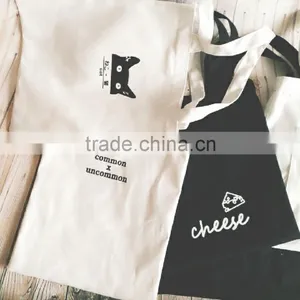 Cute Cat Portable Canvas Bag,Simple Black and White Canvas Bag thumbnail-2