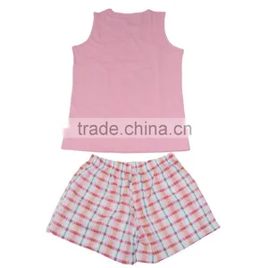 Kevince Ladies Jersey Short Homewear Pyjamas Knitting Woman Clothing Nightwear Sleepwear MOQ2000sets thumbnail-5