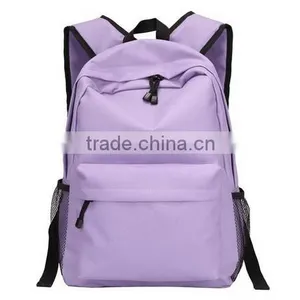 Promotional Canvas Backpack Purple Color W/ Strong Shoulder Straps thumbnail-1